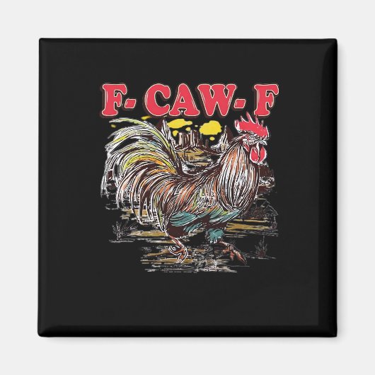Aimant F-Caw-F Hei Hei Moana Rooster Classic Funny Graphi (Devant)