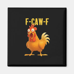 Aimant F Caw F Mème de poulet drôle Style moderne tendanc