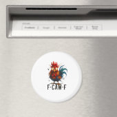 Aimant F-Caw-F Poulet Coq Mème Drôle (In Situ (Lave-vaisselle))