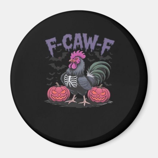 Aimant F Caw F Poulet Drôle Classique Style Simple et Pro (Devant)