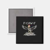 Aimant F Caw F Poulet Drôle Halloween Cool Style Unique (Recto/Verso)