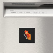 Aimant F-Caw-F Poulet Essentiel Classique Rétro (In Situ (Lave-vaisselle))
