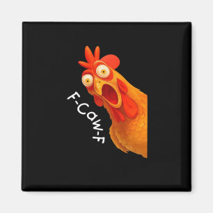 Aimant F-Caw-F Poulet Essentiel Classique Rétro