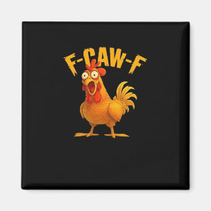 Aimant F-Caw-F-Poulet Essentiel Vintage Cool