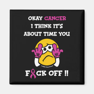 Aimant F#CK OFF...Cancer du sein