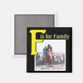 Aimant F pour la famille (Recto/Verso)