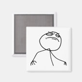 Aimant F Yea Rage Face Mème (Recto/Verso)