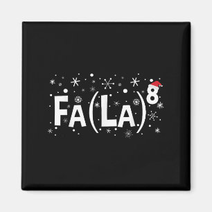 Aimant Fa La 8 Chemise - Math Enseignant Noël