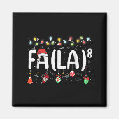 Aimant Fa (la)8 Funny Christmas Santa Fa La Math Teacher (Devant)