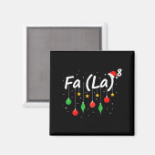 Aimant Fa (la) 8 Noël drôle Santa Fa La Prof de Maths (Recto/Verso)