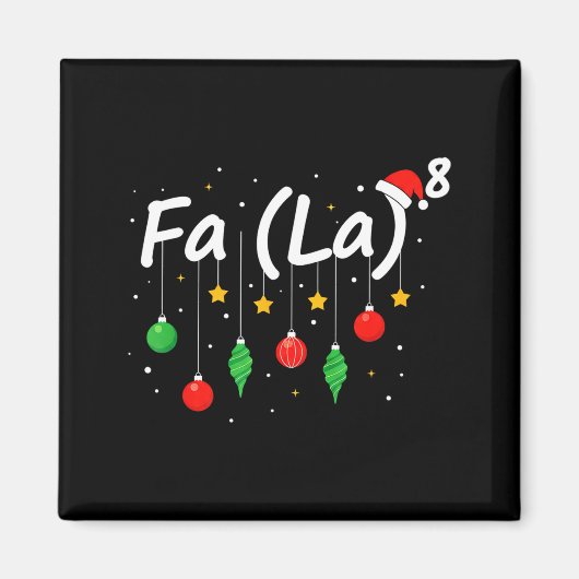Aimant Fa (la) 8 Noël drôle Santa Fa La Prof de Maths (Devant)