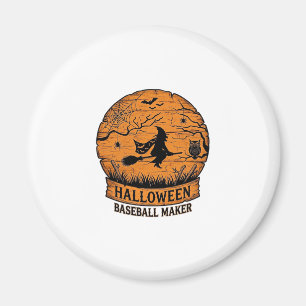 Aimant Fabricant de baseball Halloween Sorcière volante L