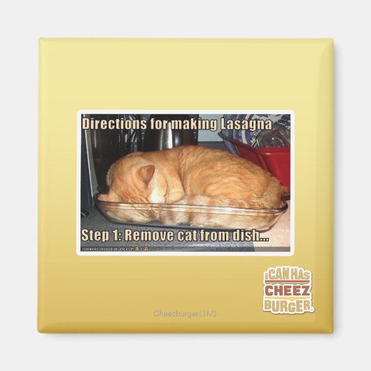 Aimant Fabrication de lasagnes (Devant)