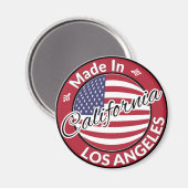 Aimant Fabriqué à Los Angeles California Stars Stripes Dr (Recto/Verso)