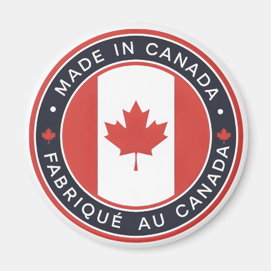 Aimant Fabriqué au Canada (Devant)