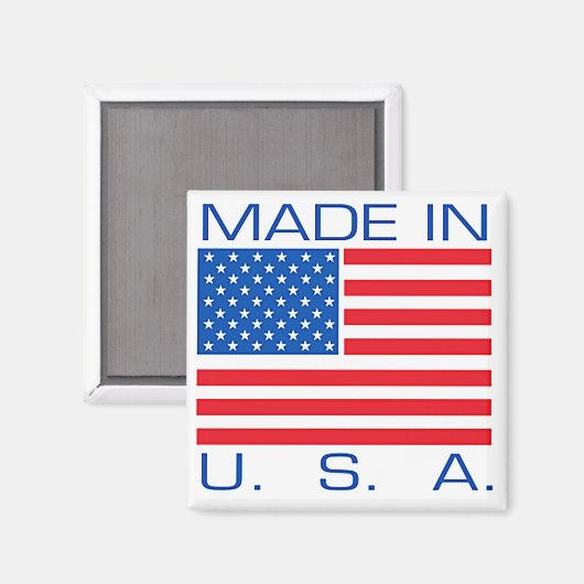 Aimant Fabriqué aux États-Unis (Recto/Verso)