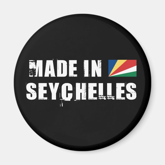 Aimant Fabriqué aux Seychelles (Devant)