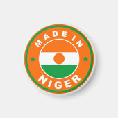 Aimant fabriqué dans le niger country flag produit étique (Devant)