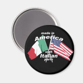 Aimant Fabriqué En Amérique Avec Pièces Italiennes (Recto/Verso)