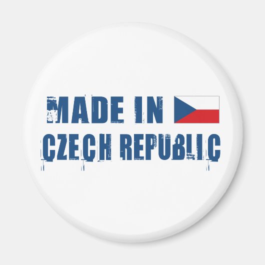 Aimant Fabriqué en République tchèque (Devant)
