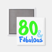 Aimant Fabuleux Nouvel Anniversaire De Neon (Recto/Verso)