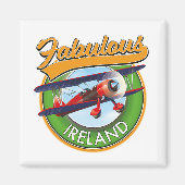 Aimant fabuleux patch de voyage en Irlande. (Devant)