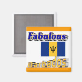 Aimant fabulous barbados (Recto/Verso)