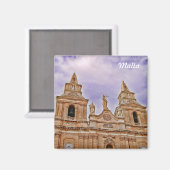 Aimant Façade de l'église dans le village de Mellieha à M (Recto/Verso)