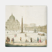 Aimant Façade de Saint-Pierre à Rome avec Piazza in f (Devant)