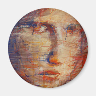 Aimant Face Abstraite