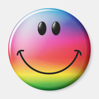 Aimant Face arc-en-ciel
