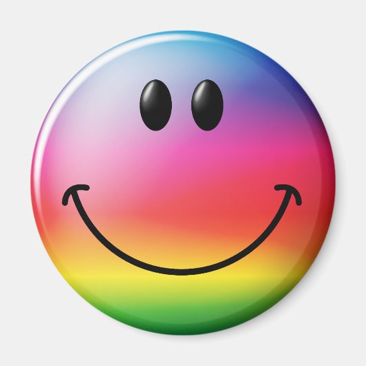 Aimant Face arc-en-ciel (Devant)