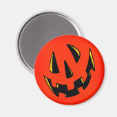 Aimant Face Citrouille Halloween (Recto/Verso)