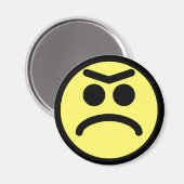 Aimant Face de front de front jaune (Recto/Verso)