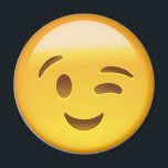 Aimant Face de lit Emoij<br><div class="desc">Utilisé pour impliquer l'humour sous forme écrite,  ou peut être utilisé de manière suggestive,  comme une forme de flirt. Aussi connu sous le nom Winky Face Emoji,  Wink Face Emoji et Wink Emoji. INSTAGRAM GIVEAWAY AFFICHEZ UN PIC AVEC VOTRE ACHAT UTILISER #EMOJIPRINTS & GAGNER DES GOODIES ÉMOJIPRINTS !</div>