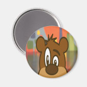 Aimant Face de l'ours Brown (Recto/Verso)