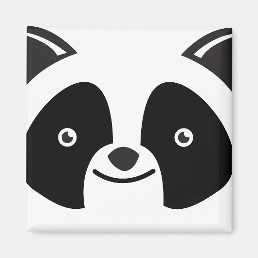Aimant Face de Panda Bear Kawaii (Devant)