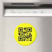 Aimant Face heureuse ☻ inversée — Code QR (In Situ (Lave-vaisselle))