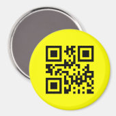 Aimant Face heureuse ☻ inversée — Code QR (Recto/Verso)