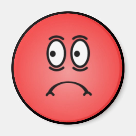 Aimant Face Silly Smiley de luxe (Devant)