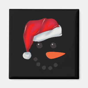 Aimant Face Snowman Christmas Matching Squad Famille Homm