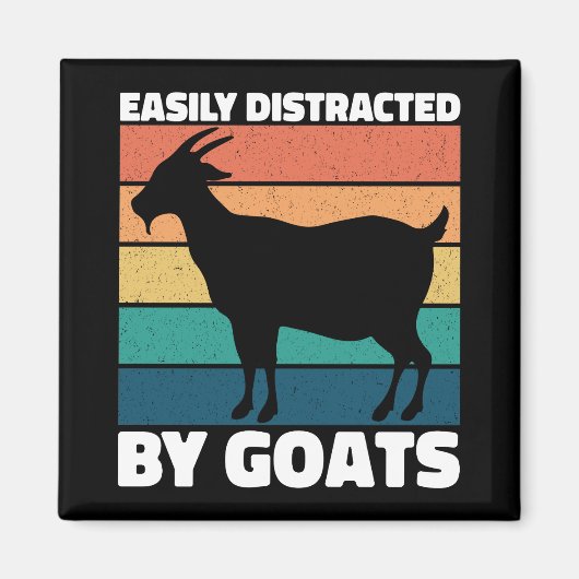 Aimant Facile À Distraire Par Les Chèvres Mignonne Cool D (Devant)