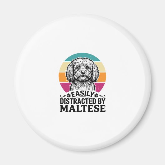 Aimant Facilement Distrait Par La Conception De Chien Vin (Devant)