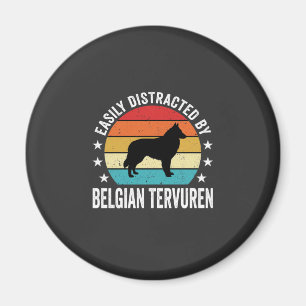 Aimant Facilement distrait par le chien Tervuren belge