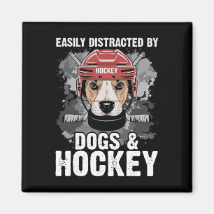 Aimant Facilement Distrait Par Les Chiens Et Le Hockey Dr