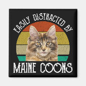 Aimant Facilement Distrait Par Les Maine Coons (Devant)