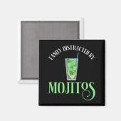 Aimant Facilement Distrait Par Les Mojitos (Recto/Verso)