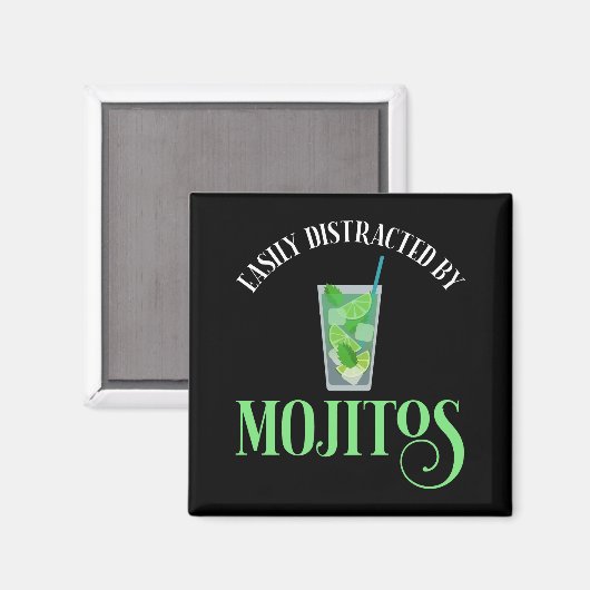 Aimant Facilement Distrait Par Les Mojitos (Recto/Verso)