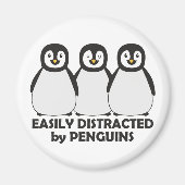 Aimant Facilement distrait par les pingouins (Devant)