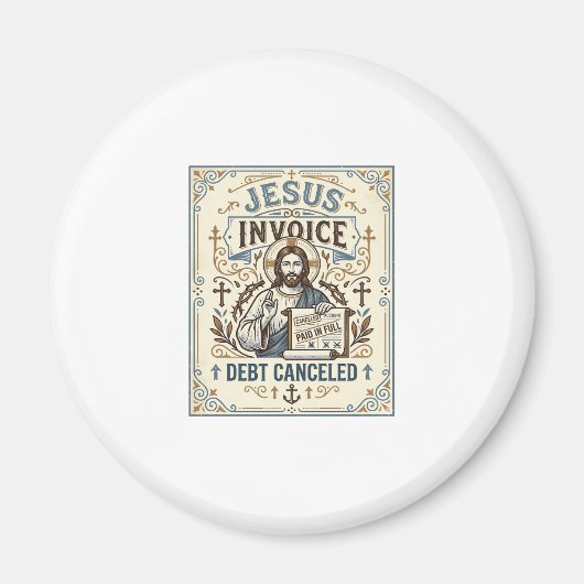 Aimant Facture Jésus Dette Annulée Facture Jésus Dette Pe (Devant)